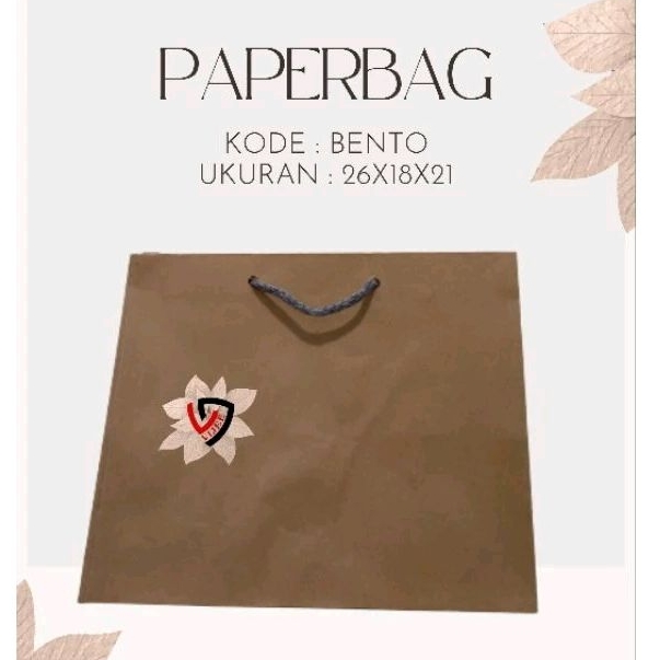 

PAPERBAG NASI BENTO 26X18X21 / MIKA NASI BENTO