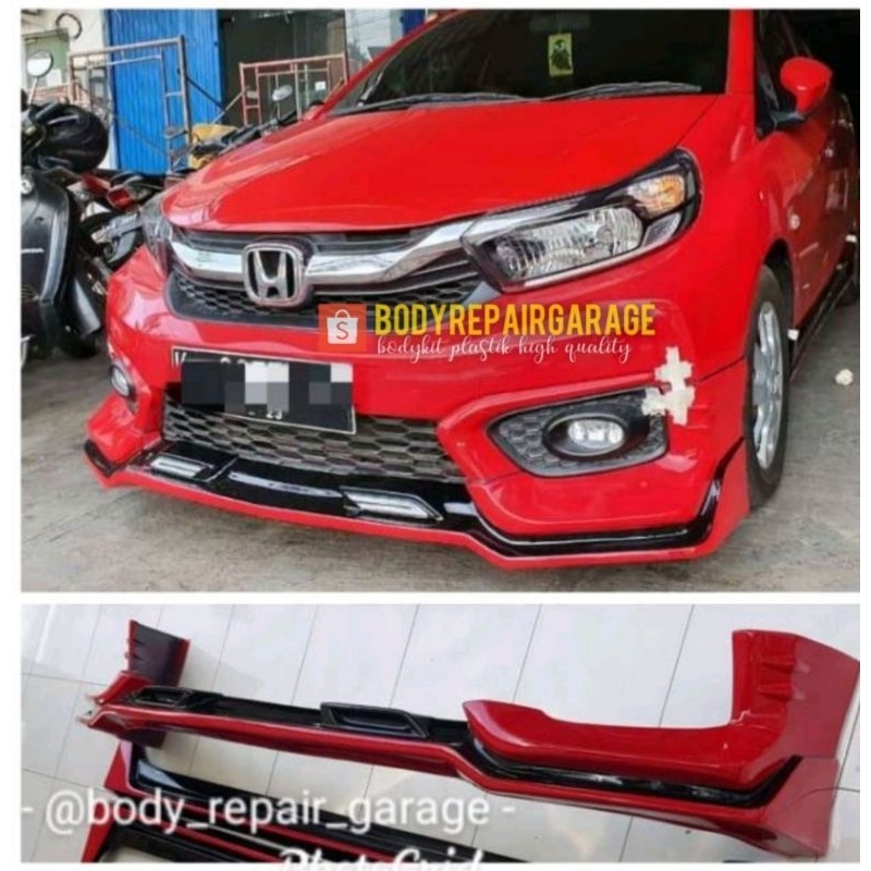 front lips honda brio tx style | plastik abs | free ongkir