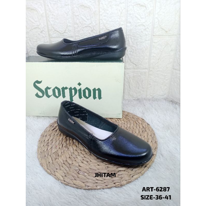 sepatu kulit wanita scorpion 6287