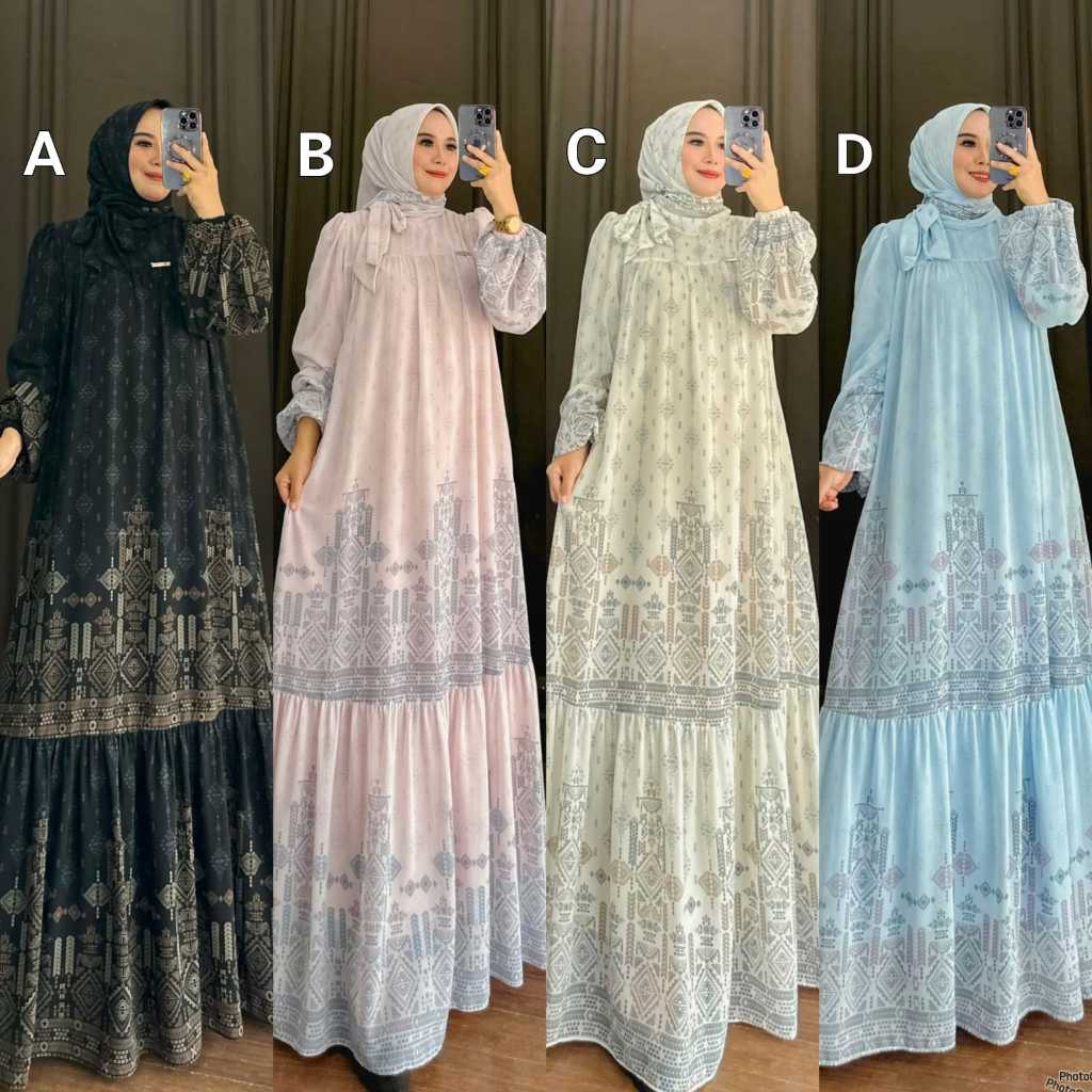 GAMIS SYAR'I BRANDED ARIANI SET HIJAB BY POPPY