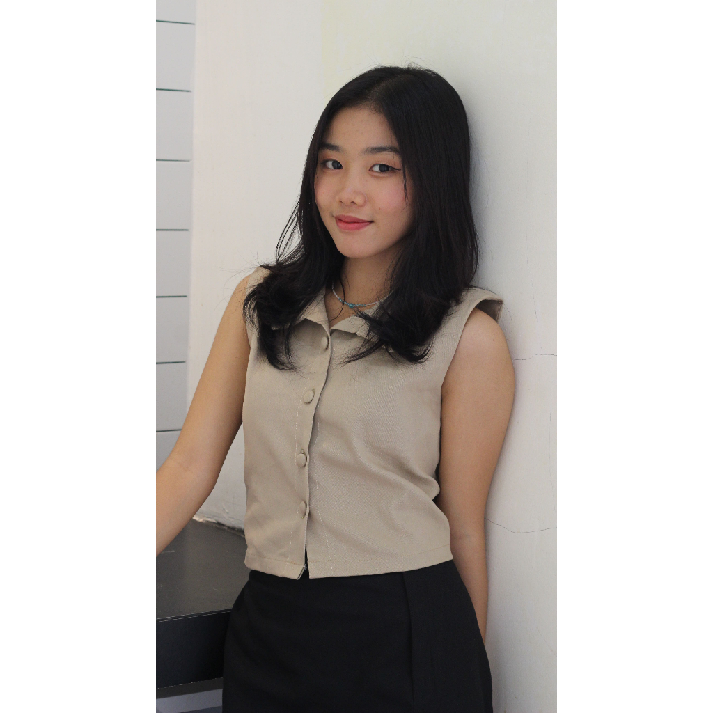 [Ready Stock] Lithe Vest - Rompi / Vest / Waistcoat Kanvas Korean Style