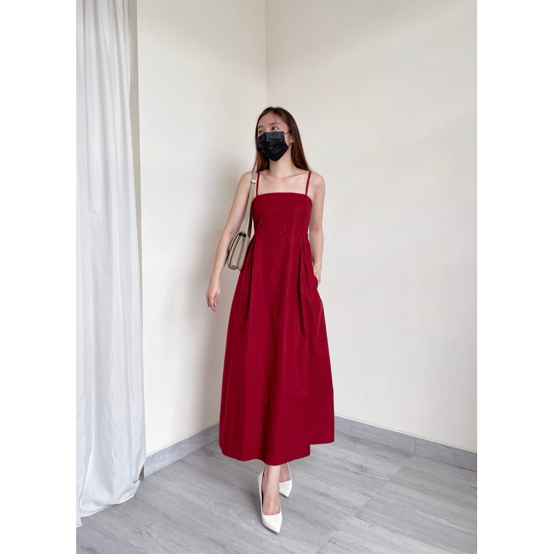 Seung Hwa [승화] Dress Cotton Gaun Baju Pantai Summer Panjang Wanita Perempuan Cewek