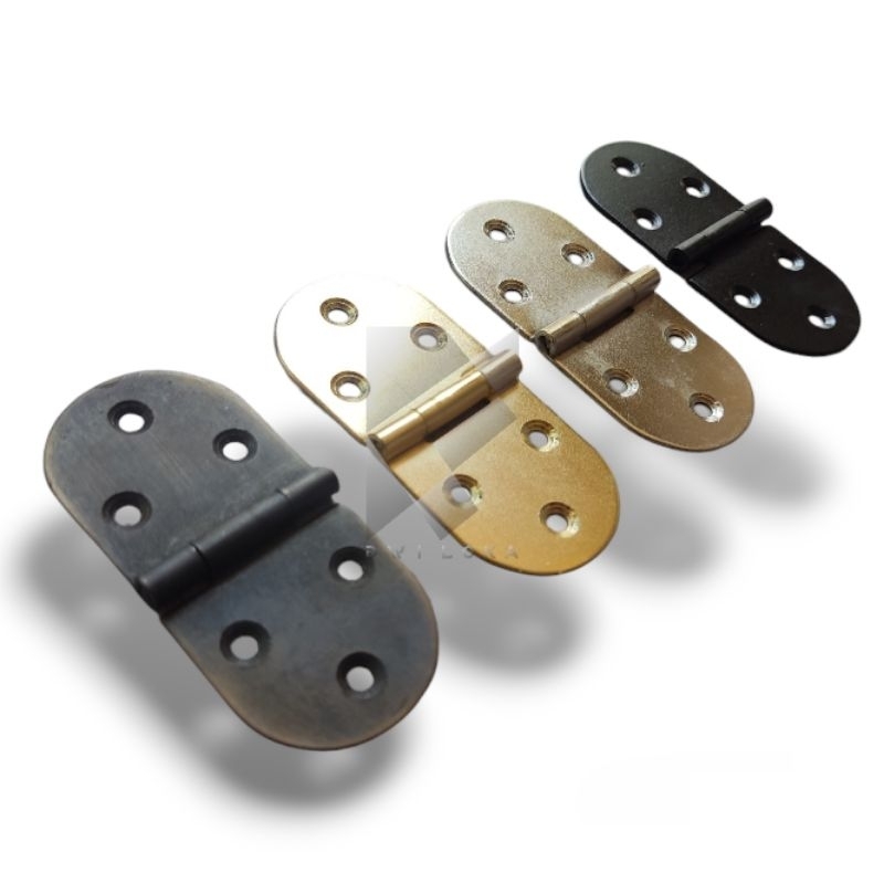 ENGSEL OVAL 180° LEBAR + TEBAL 1.6 MM//ENGSEL MEJA & KURSI LIPAT, JENDELA, LEMARI PINTU DLL