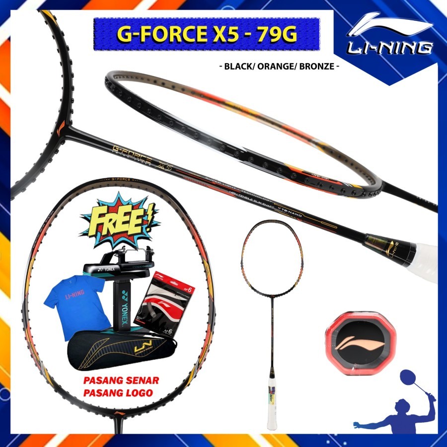 Raket Badminton Original Lining G Force X5 79G