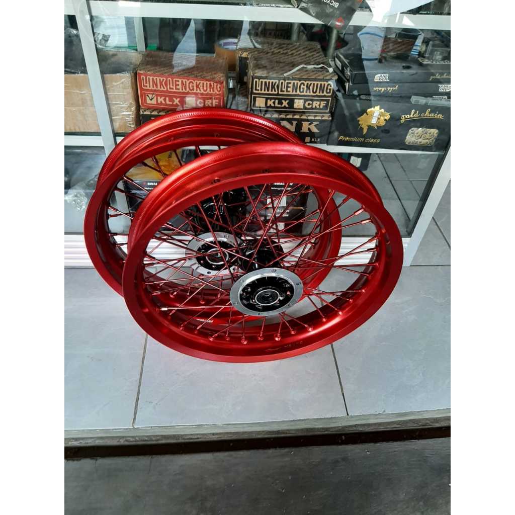 Velg Set Supermoto KLX Velk Sumo D-Tracker Ring 17 Ukur 250 300 Murah Tanpa Ban