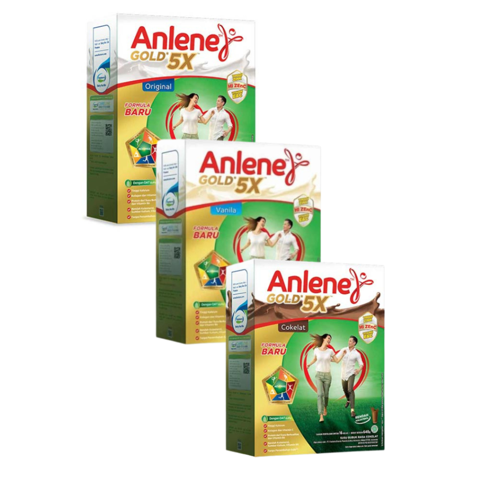 

Anlene Gold 5X Coklat/Original/Vanila