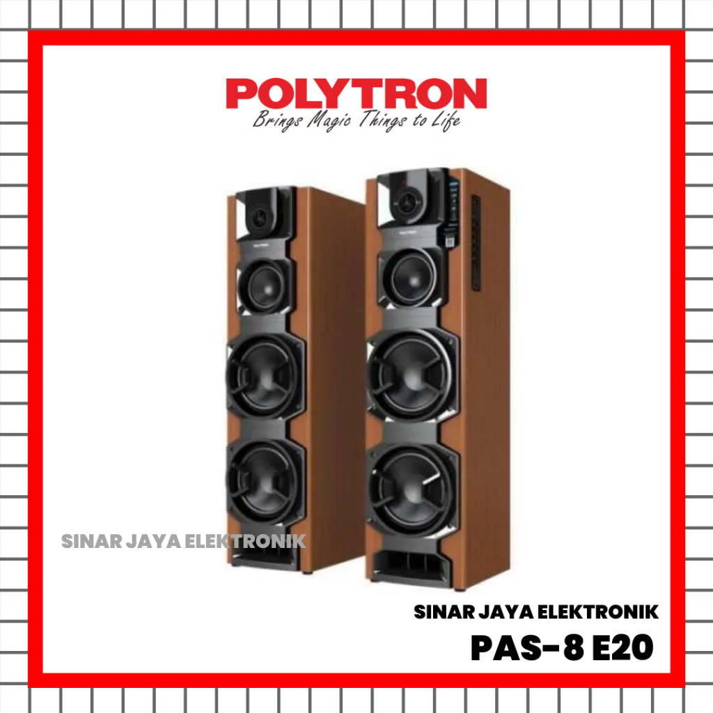 ACTIVE SPEAKER POLYTRON PAS-8 E20 / SPEAKER AKTIF POLYTRON PAS-8 E20