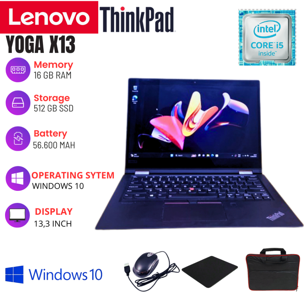 LAPTOP SECOND LENOVO THINKPAD YOGA X13/YOGA/X1 YOGA/YOGA X370/YOGA 213 BERGARANSI 100%