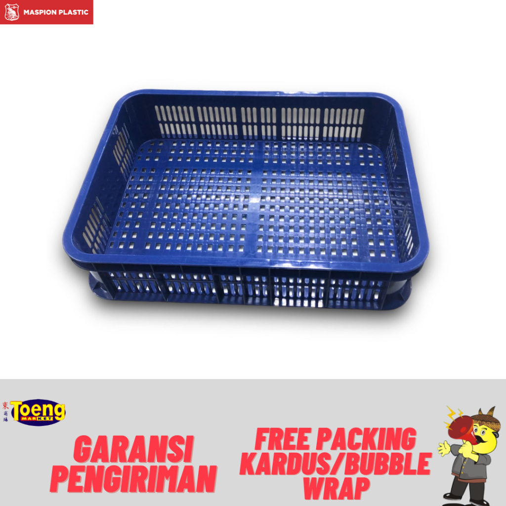 KERANJANG INDUSTRI 61x43x15LUBANG MP / KERANJANG SERBAGUNA MASPION / KRAT PLASTIK