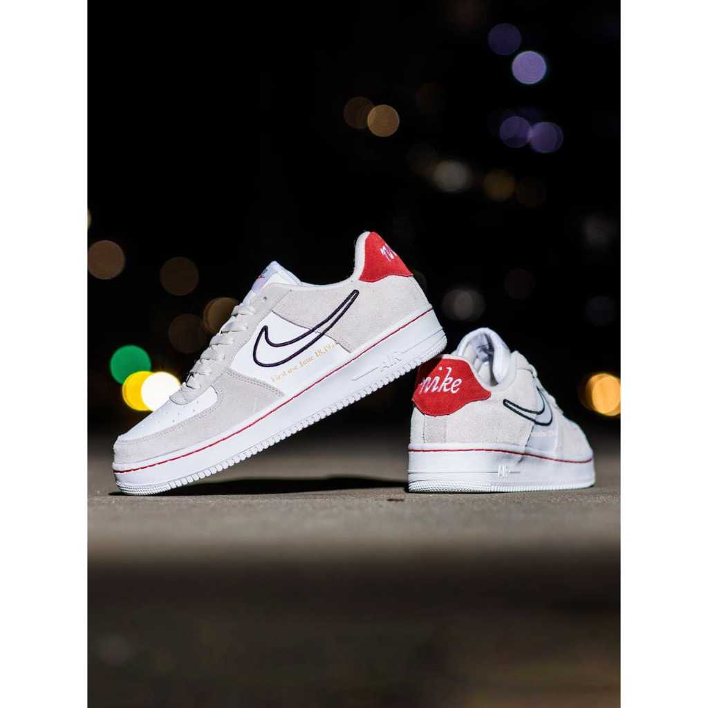 SEPATU SNEAKERS PRIA CASUAL AF 1 LV8 LIGHT STONE COCOK UNTUK SANTAI