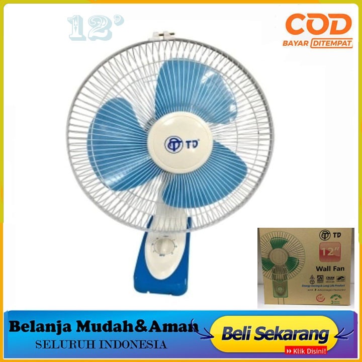 TD Kipas Angin Dinding 12" / Wall Fan 12 Inch KIPAS TD MURAH TERLARIS