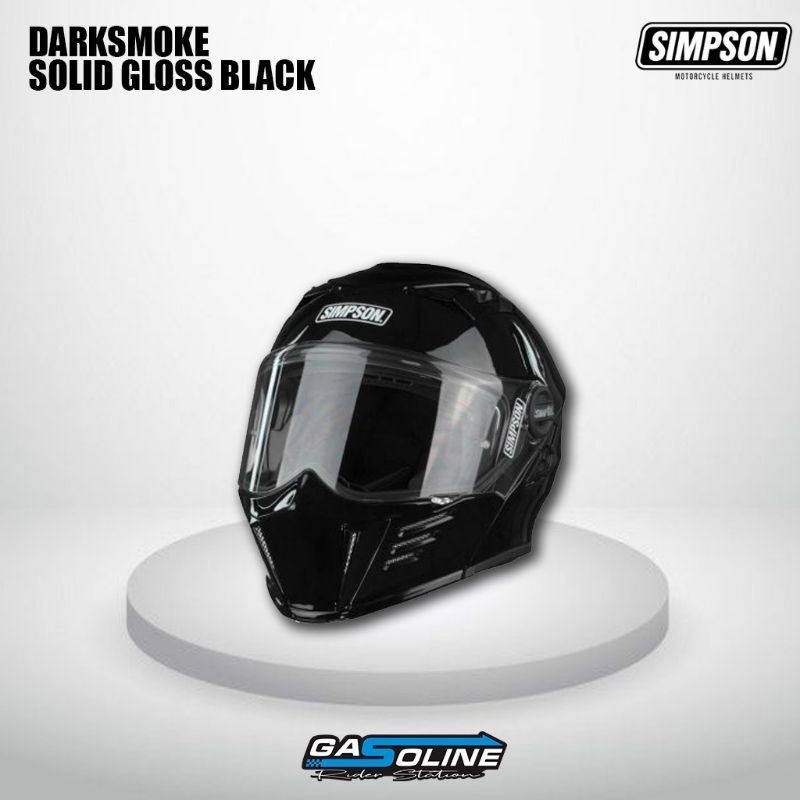 SIMPSON DARKSMOKE MODULAR HELMET SOLID COLOUR