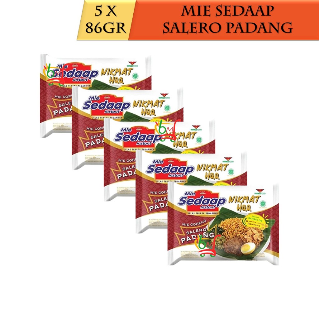 

5PCS Mie Sedaap Goreng Salero Padang Nikmat HQQ