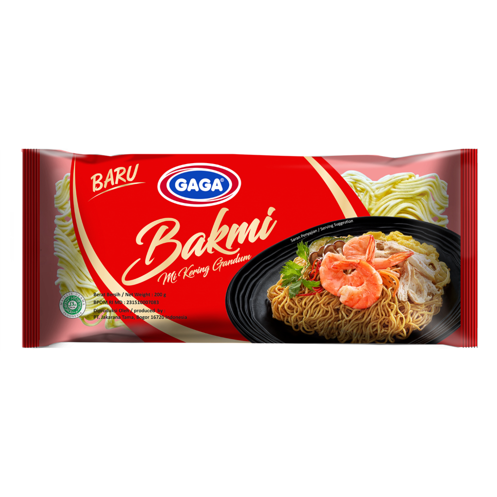 

Gaga Bakmi Mi Kering Gandum 200 gr