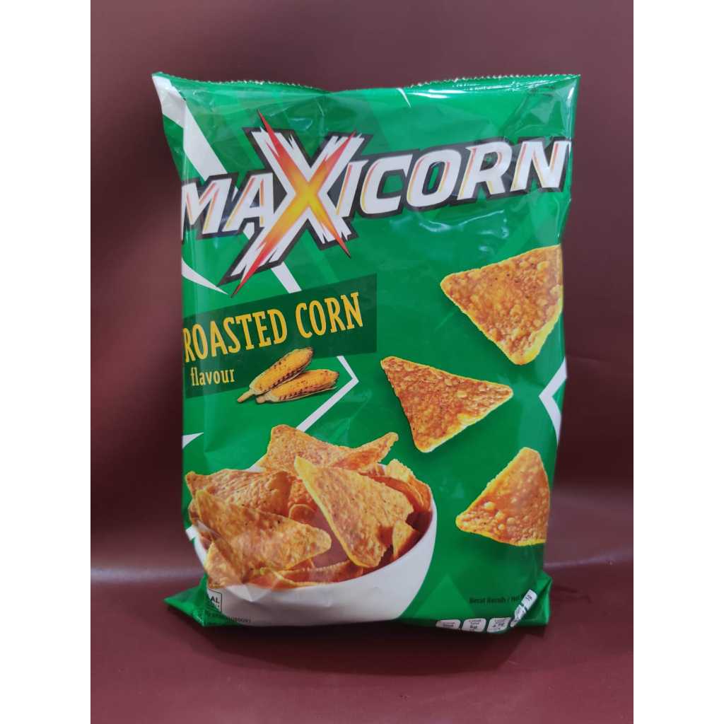 

Maxicorn Roasted Corn Flavour 140gr - Keripik Tortilla Rasa Jagung Bakar