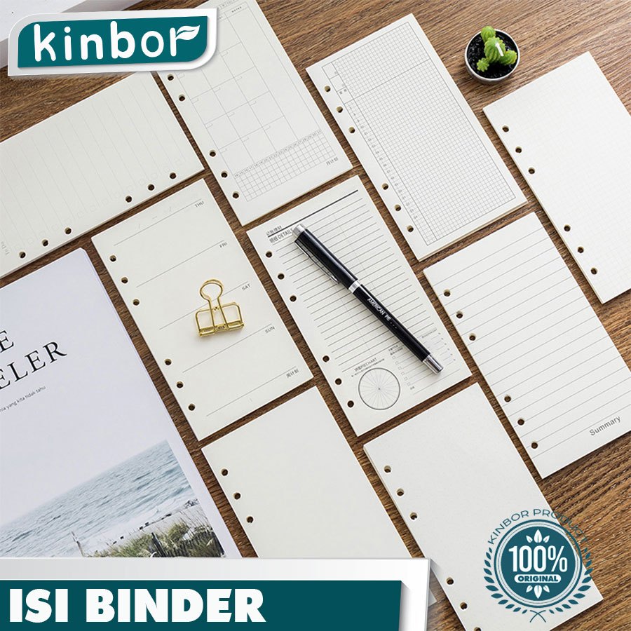 

Isi Binder A6 / Isi binder to do / Isi binder grid / Refil Binder ( KINBOR )