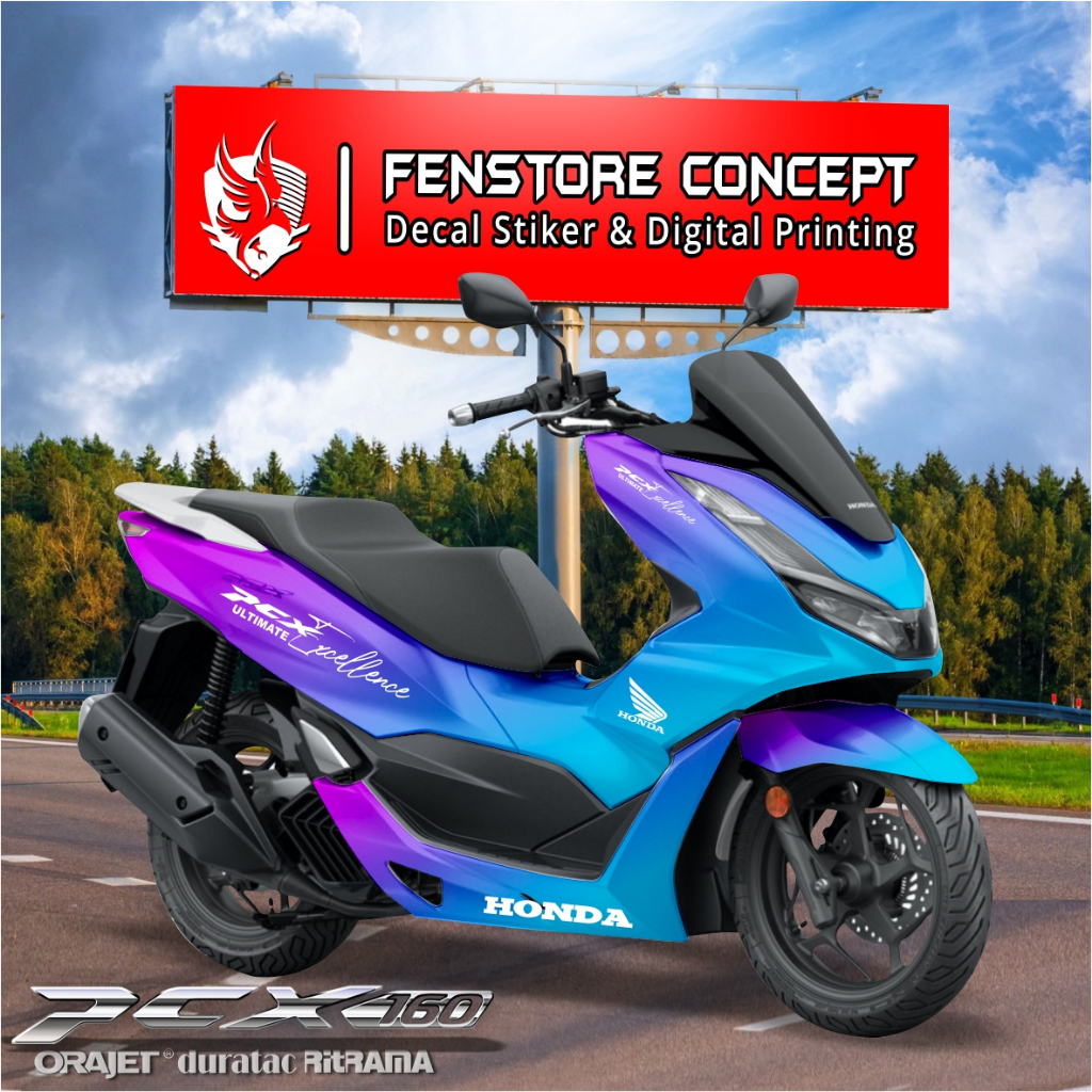 Decal Sticker Yamaha PCX body - Stiker Skotlet Modifikasi Variasi PCX