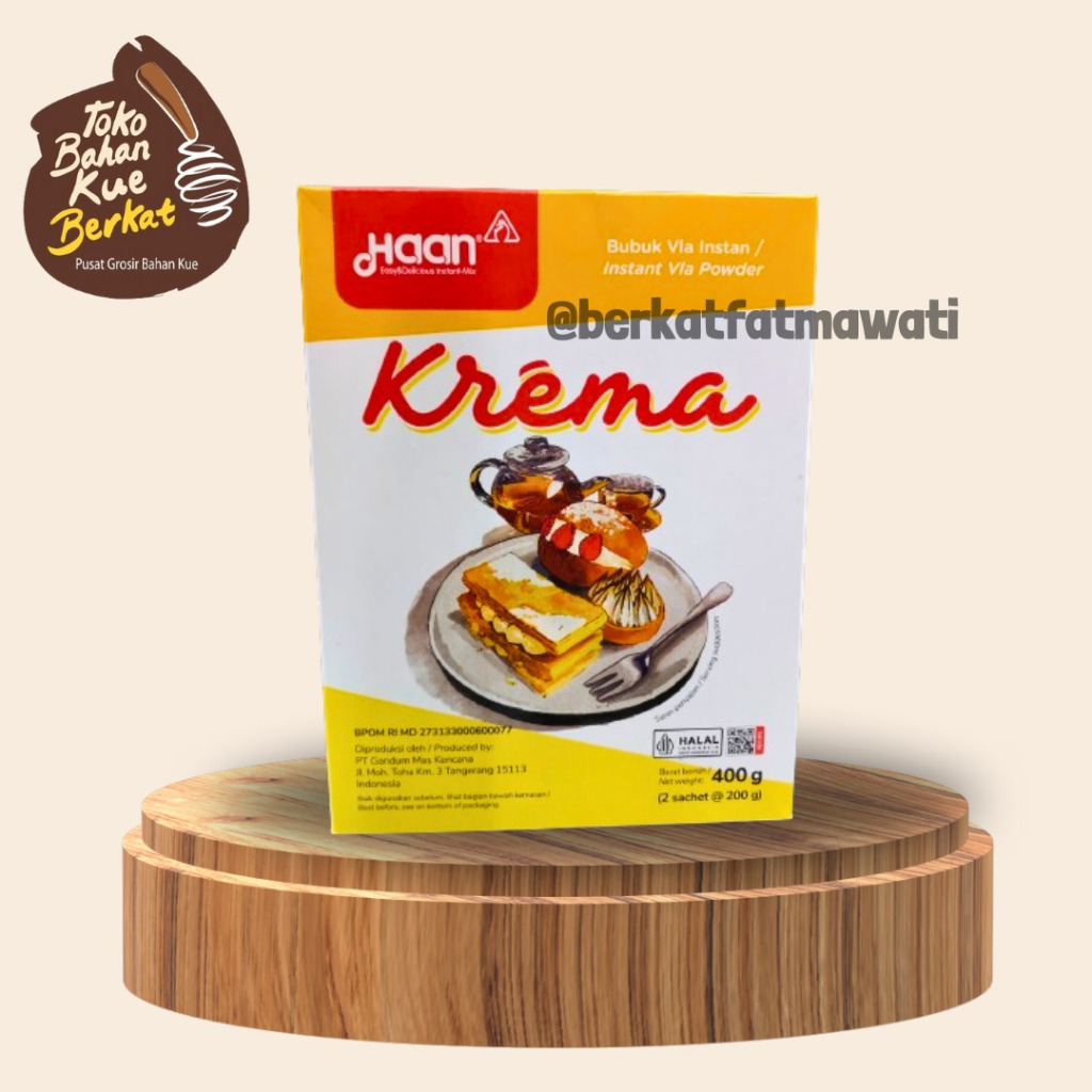 

KREMA HAAN BUBUK 400 GR / FLA BUBUK INSTAN / HAAN KREMA KEMASAN / CTN ( 12PCS)