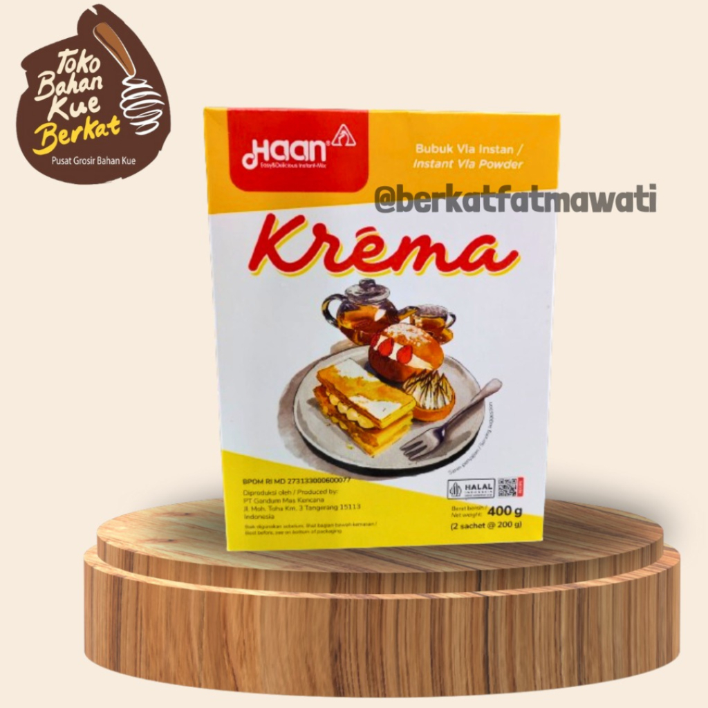 

KREMA HAAN BUBUK 400 GR / FLA BUBUK INSTAN / HAAN KREMA KEMASAN / PCS