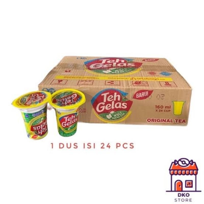 

1 DUS TEH GELAS CUP ORIGINAL NETTO 24 PCS X 160 ML