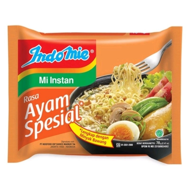 

Indomie Mie Instan Kuah Rasa Ayam Spesial isi 68 gram