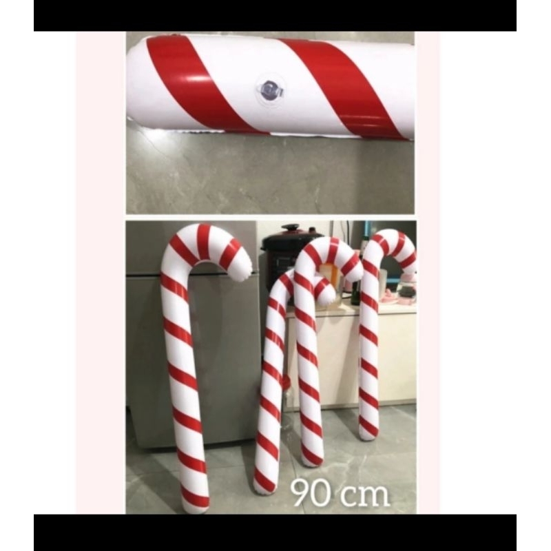 Balon Tongkat Santa PVC 90cm