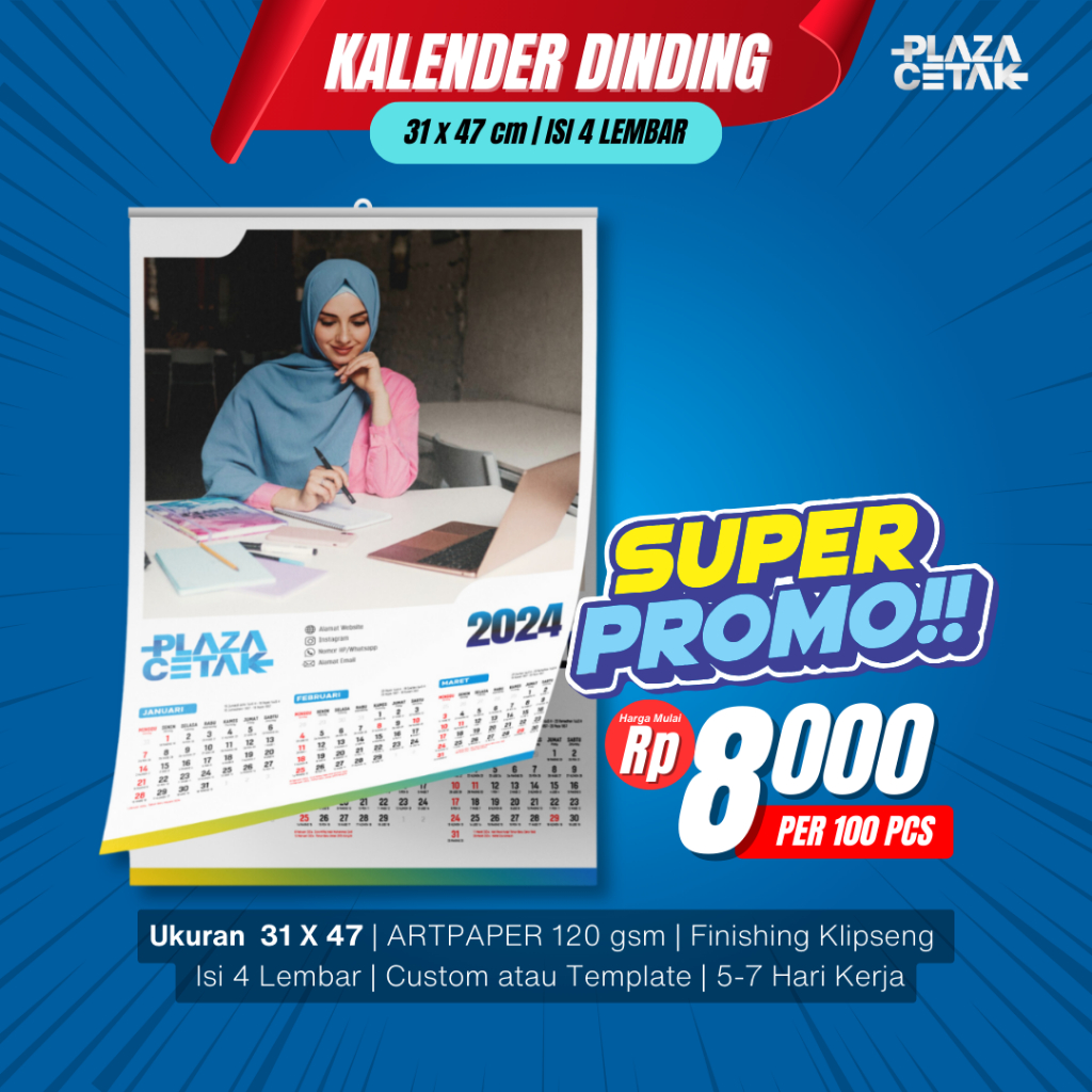 

Kalender Dinding Digital 31x47 cm (isi 4 halaman)