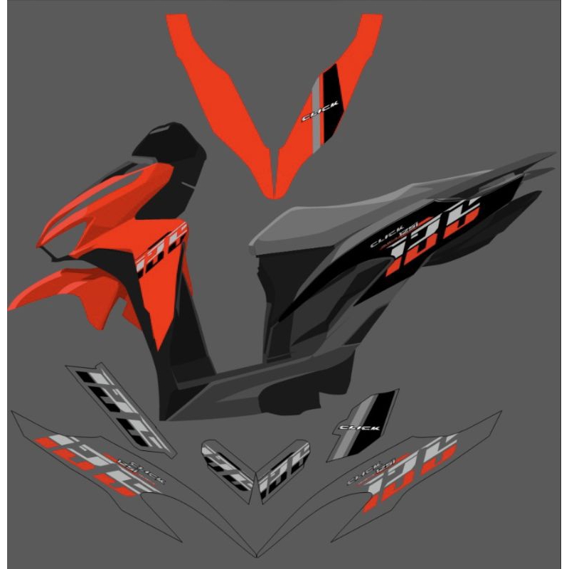 STRIPING TRANSPARAN VARIO 125 150 NEW CUSTOM STYLE VIETNAM