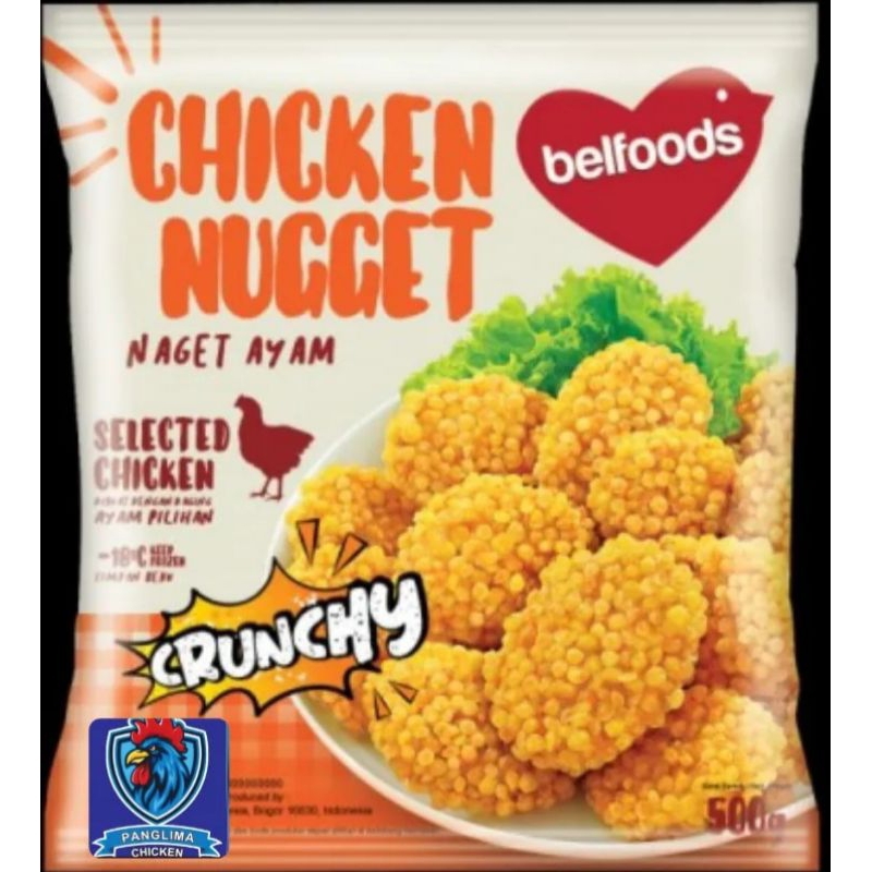 

Belfoods Chicken Nuggets Crunchy 500gr / Nuggets Ayam / Nuggets Crunchy / Nuggets Belfoods