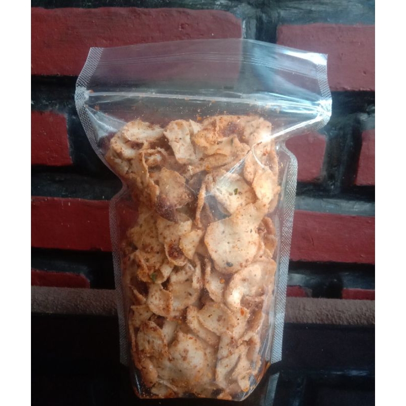 

keripik basreng daun jeruk pedas gurih 250 grm