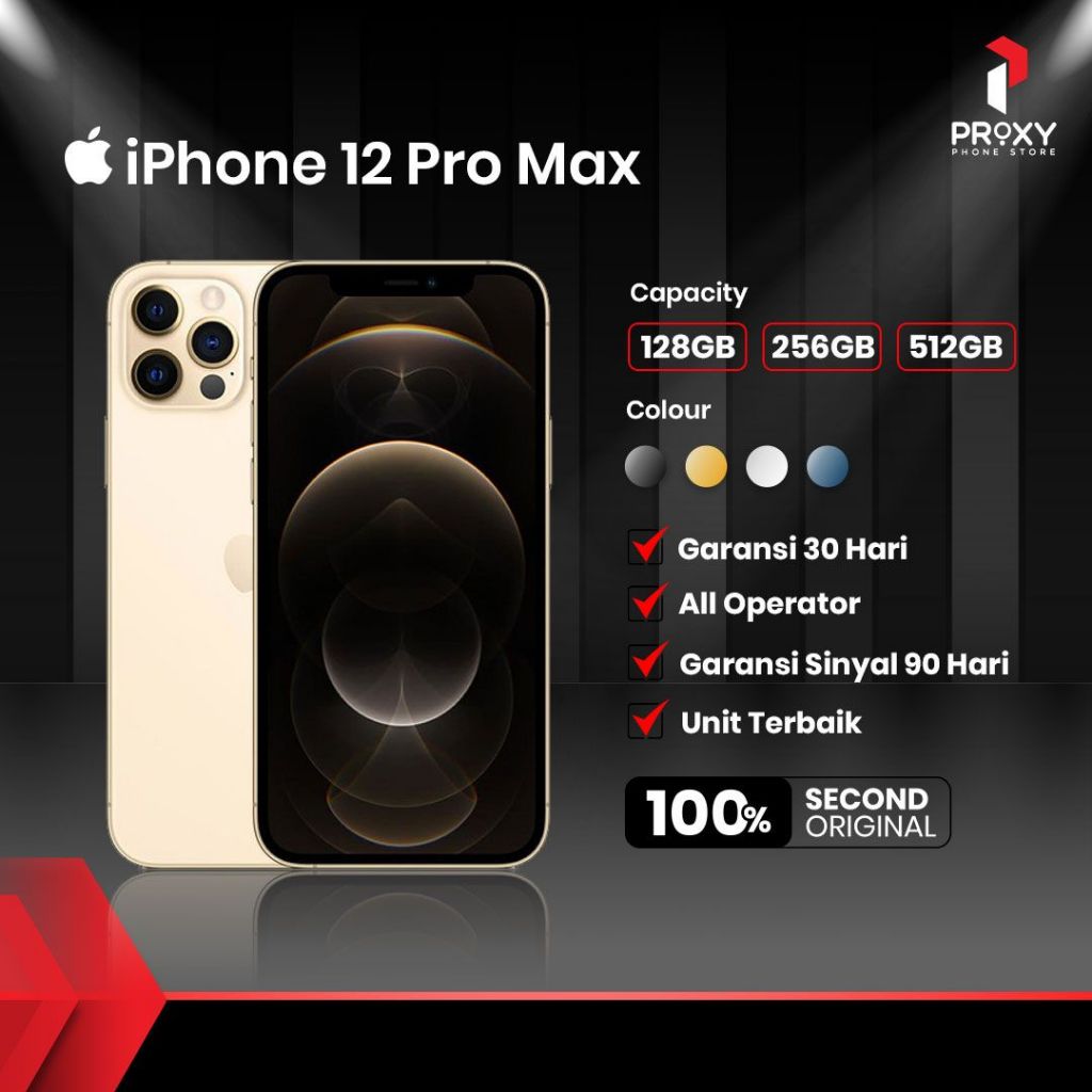 Iphone 12 Pro Max 128 GB / 256 GB / 512 GB Fullset