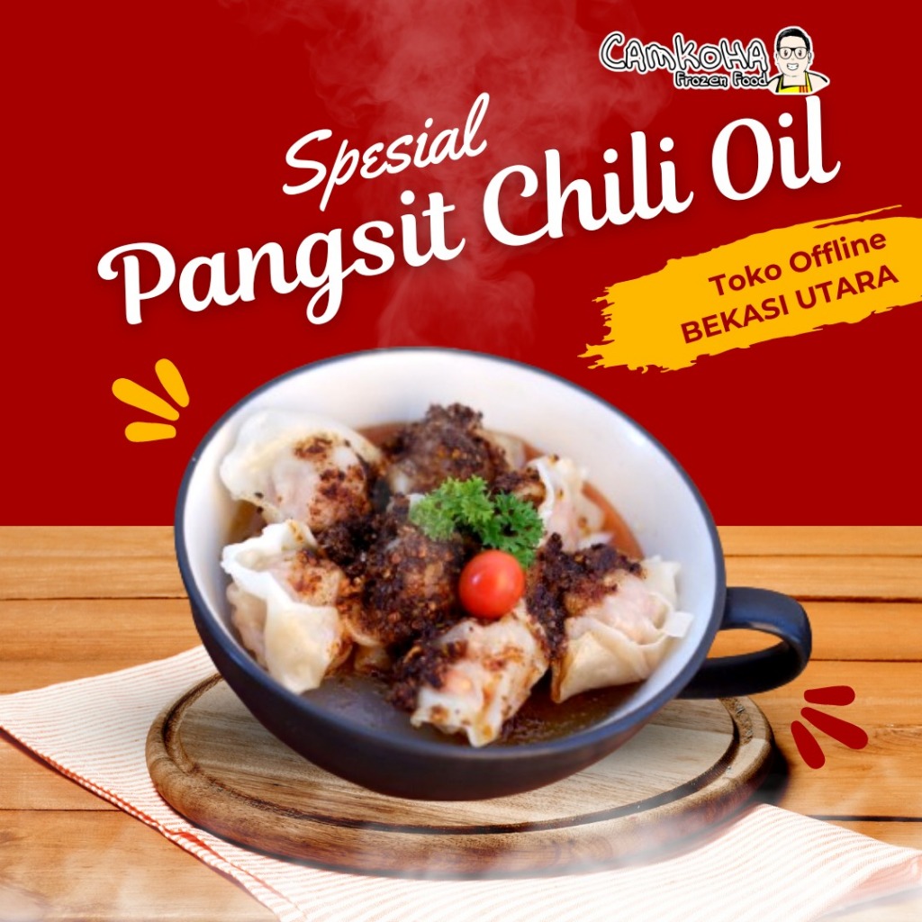 

pangsit Chili oil isi 5pcs & 10pcs