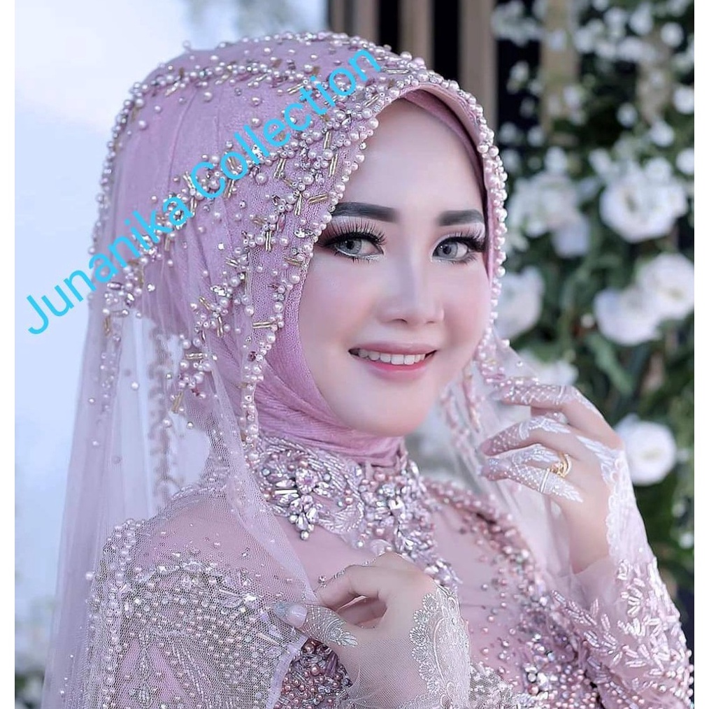 1212 MALL Slayer Pengantin Slayer mutiara Pengantin Hijab Pengantin