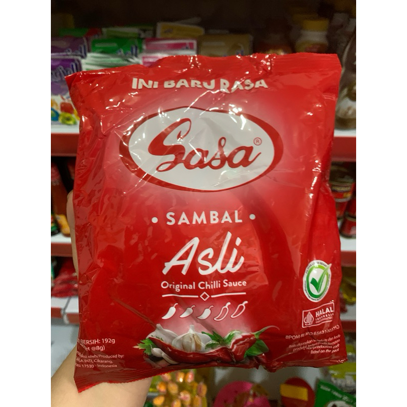 

SASA SAMBAL ASLI @192gr isi 24 sachet