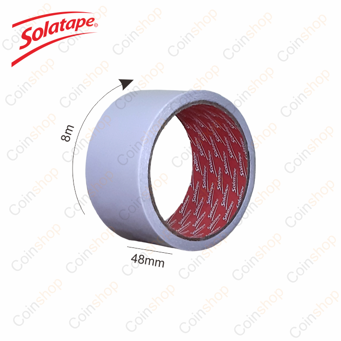 

Double Tape Kertas 2 inch 48mm x 8m Solatape