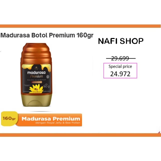 

Madurasa Botol Premium 160 gram