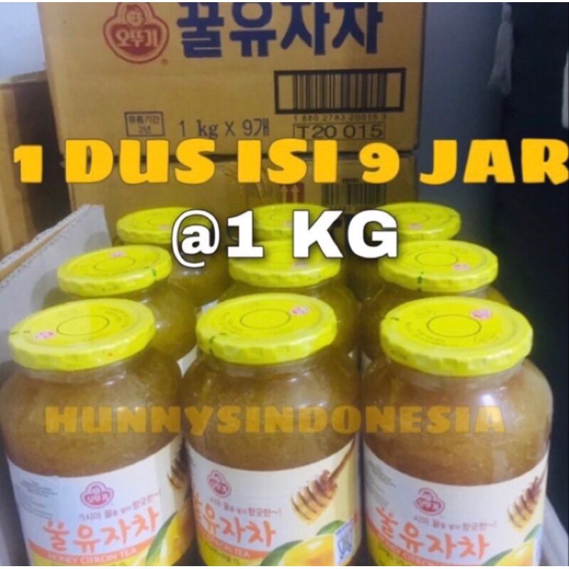 

1 KARTON ( 1 DUS ) Korean Tea Ottogi Honey Citron Tea 1 KG | EXP : OKTOBER 2026 | Honey Citron Tea Yuzu Tea Cha Yujacha | Minuman Korea Kaya Vitamin C Jeruk Korea Bulir Irisan Lemon Citrus Citrun Dalam Larutan Madu | 1 KG