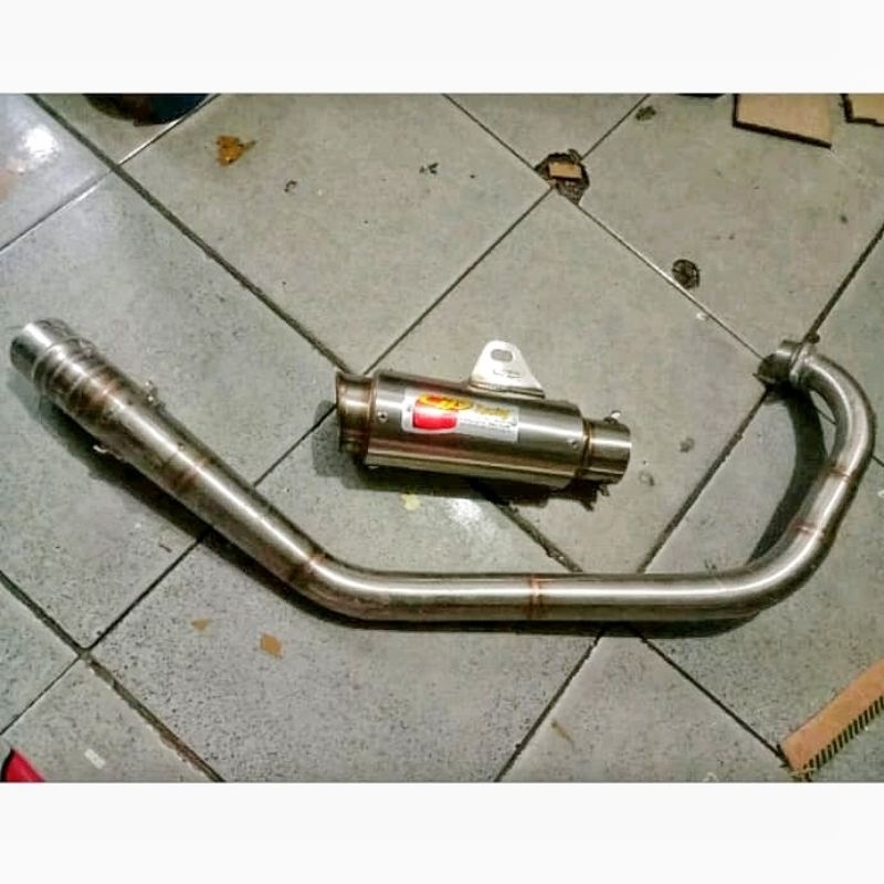 Knalpot Suzuki Satria FU 150 Karbu Fi, CLD Racing type Monster Race Footstep Standar / Underbonde