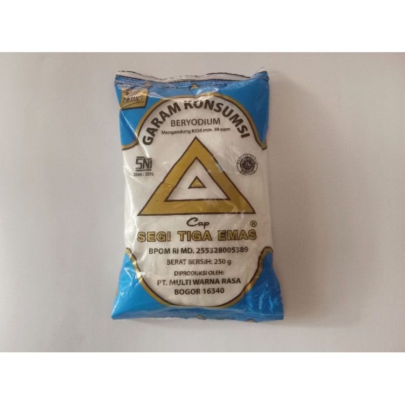 

garam Cap Segi Tiga Emas 250 gr
