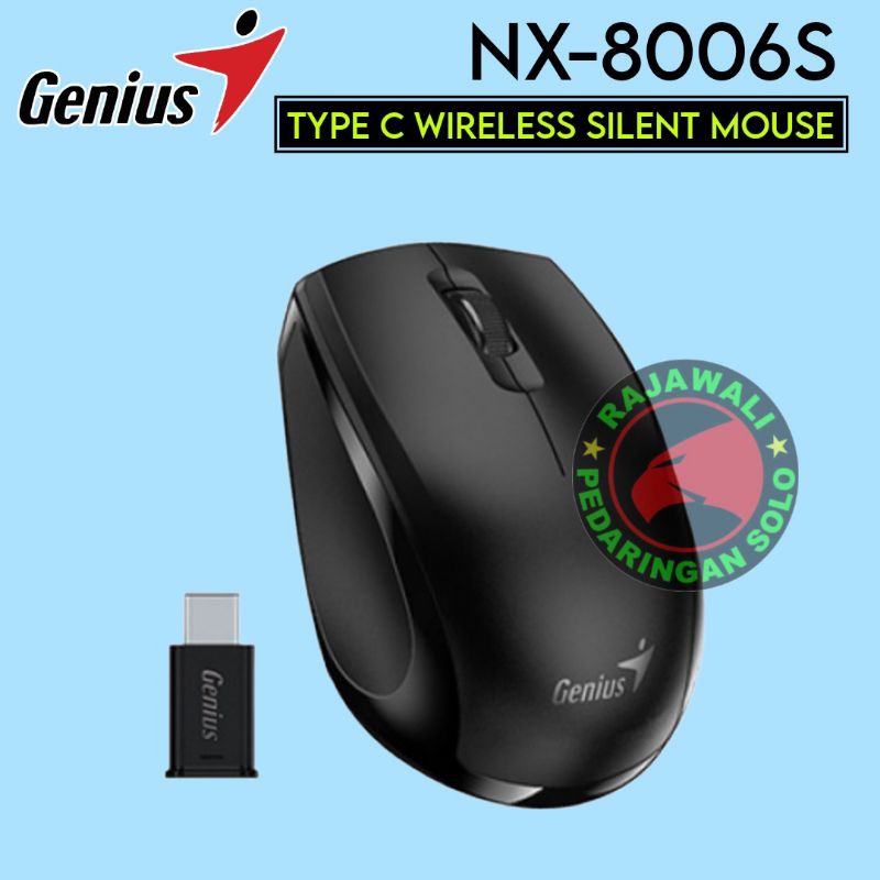 MOUSE GENIUS NX8006S TYPE C WIRELESS SILENT MOUSE TABLET TYPE C LAPTOP