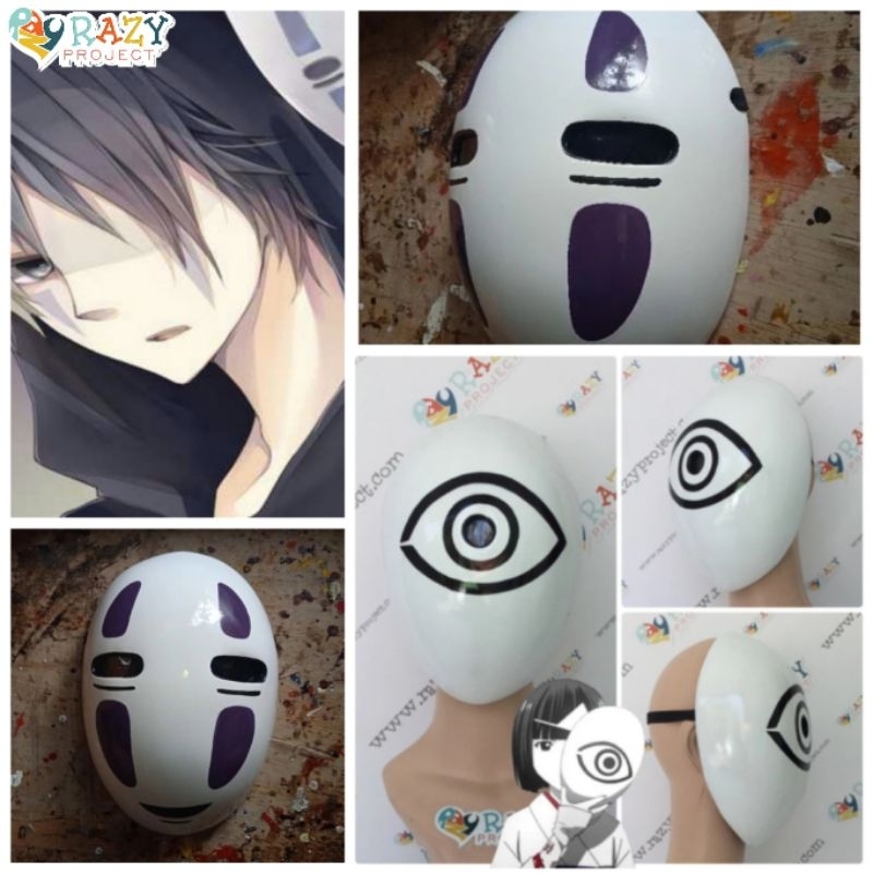 Ghost Kaonashi No Face Spirited Away Nora Noragami Mask Topeng Kayu Cosplay Anime Jepang