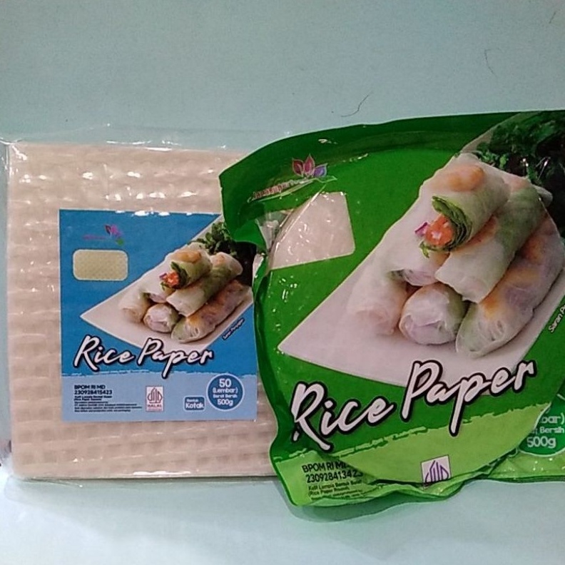 

BISA COD RICE PAPER KULIT LUMPIA BULAT 22 CM KOTAK 1921 5 GR ISI 5 LEMBAR murah