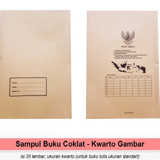

Grosir SAMPUL BUKU COKLAT SAMPUL PLASTIK LEM UKURAN KWARTO SIDU BOXY BIG BOSS