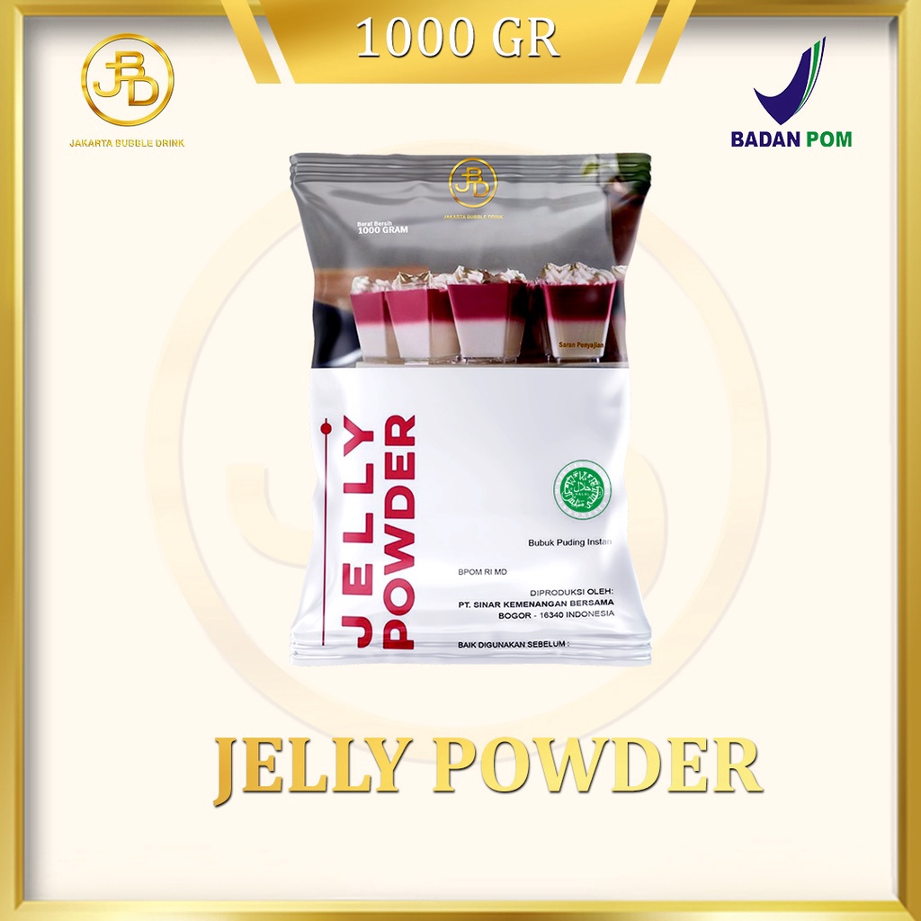 

Terbaik Bubbuk Minuman JELLY KONYAKU Powder 1 KG JBD HALAL gas