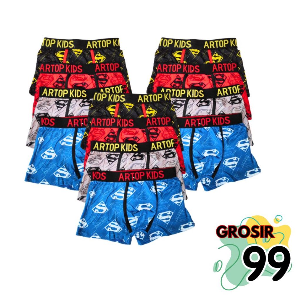 12PCS BOXER CD ANAK ARTOP KIDS