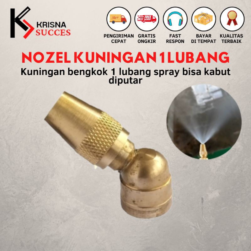 NOZZLE KUNINGAN SPRAYER ELEKTRIK BENGKOK 1 LUBANG MISTING NOZLE SPUYER KABUT KNAPSACK NOSEL ADJUSTAB