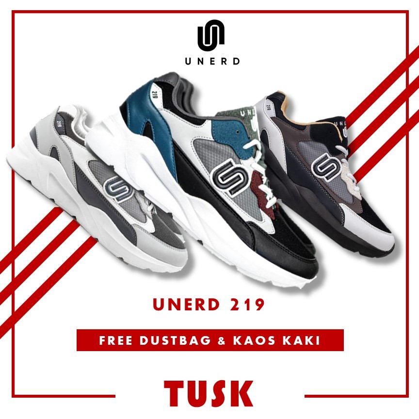 Sepatu Unerd 219 Sepatu Sneakers Casual Sport Sepatu Sneakers Olahraga Pria Unerd Original
