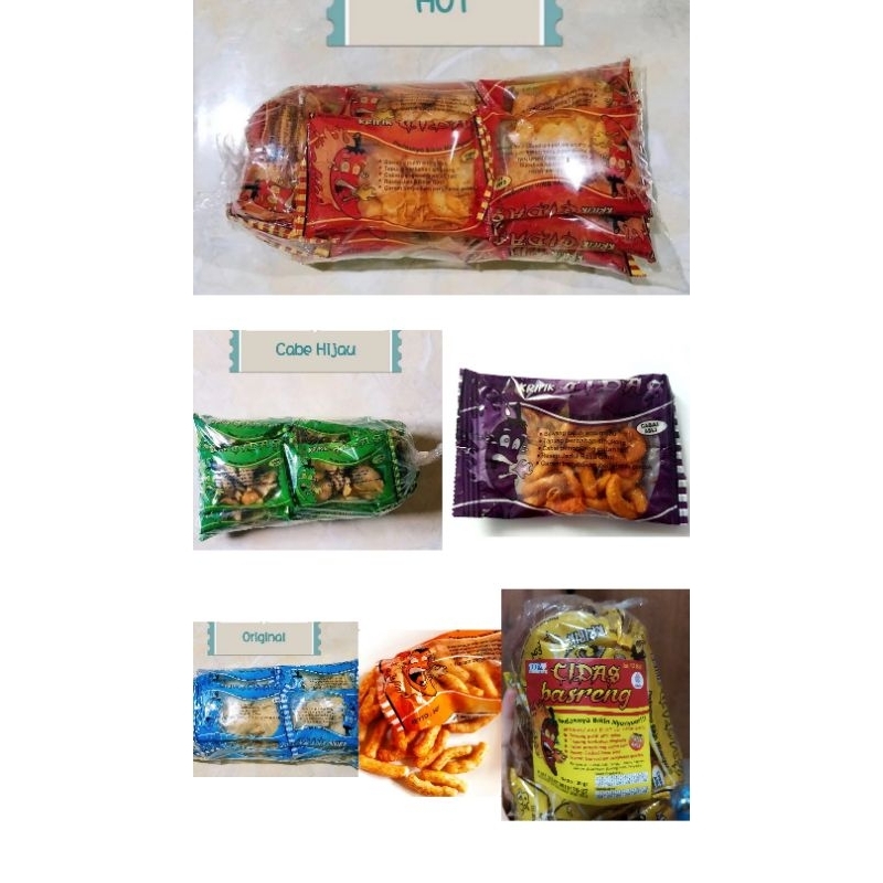 

Kripik Cidas 7 Varian Rasa 1pack 12bungkus