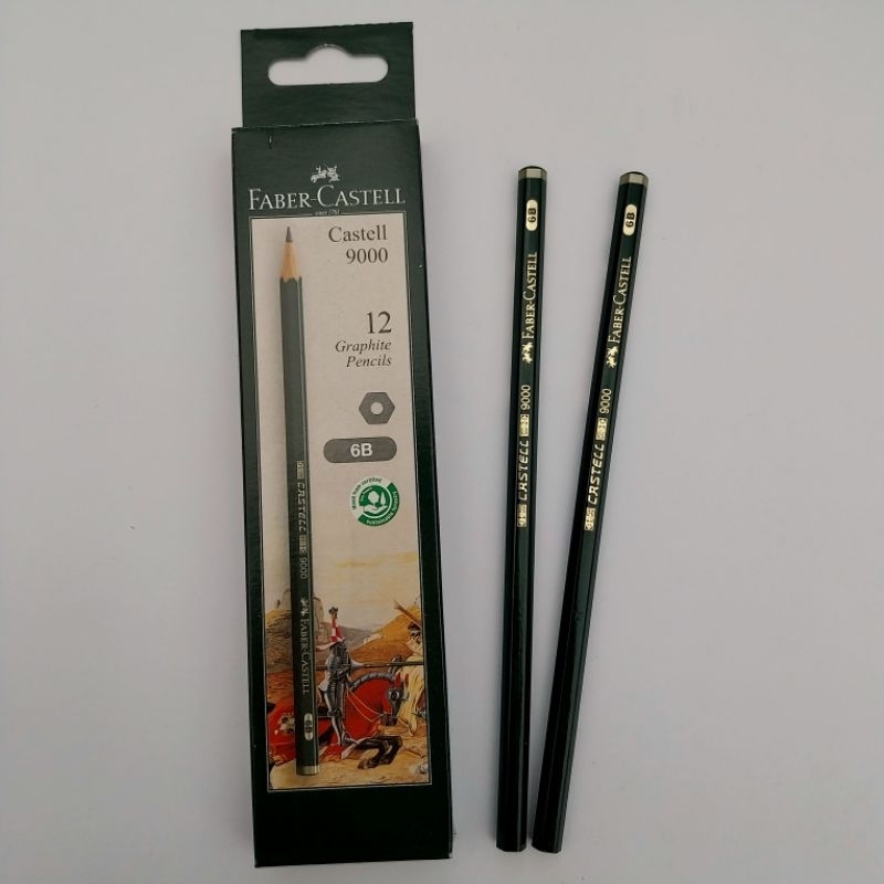 

(12 pcs) Pensil Faber-Castell 6B