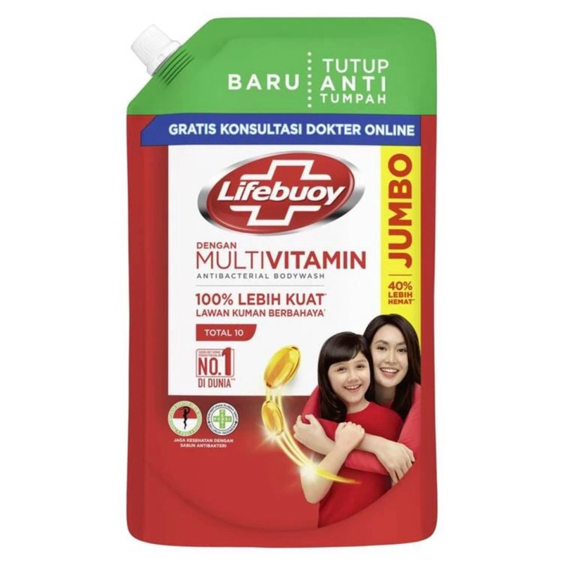 Lifebuoy Sabun Cair Total 10 825ml
